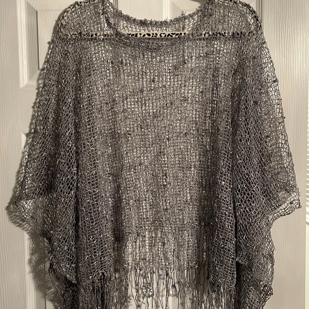 Poncho type top - nice with jeans or to dress up